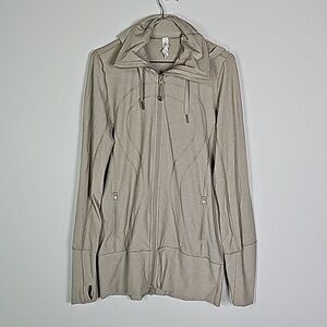 LULULEMON size 6 tan design jacket